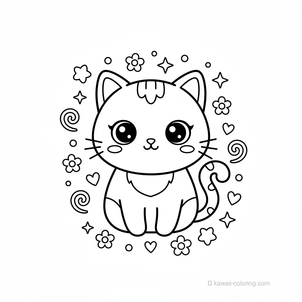 Chat Kawaii Étoilé #13