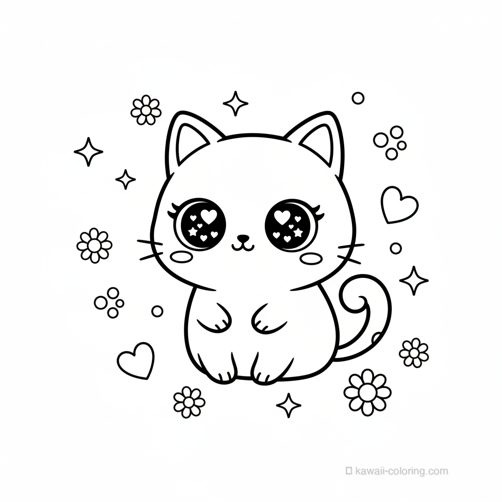 Big Eyes Kawaii Cat #18