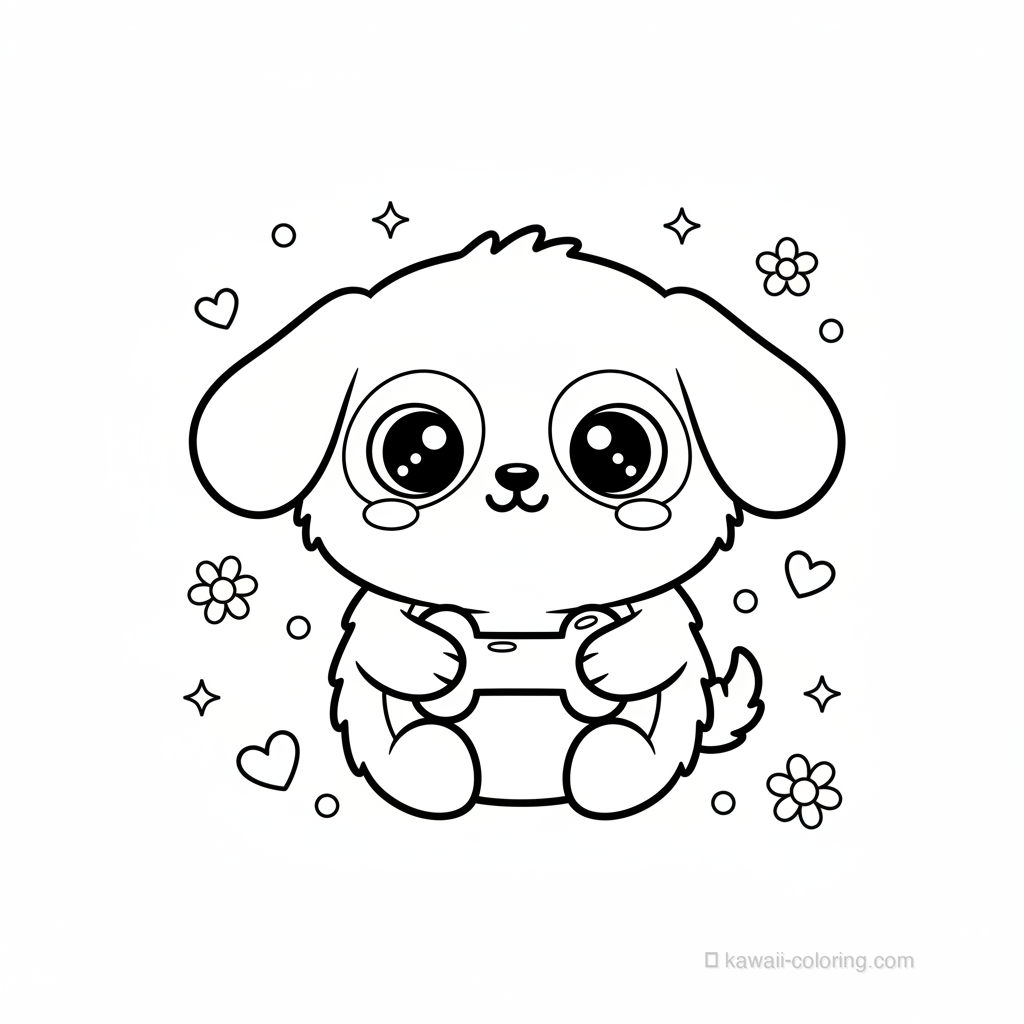 Chien Kawaii avec Os #2