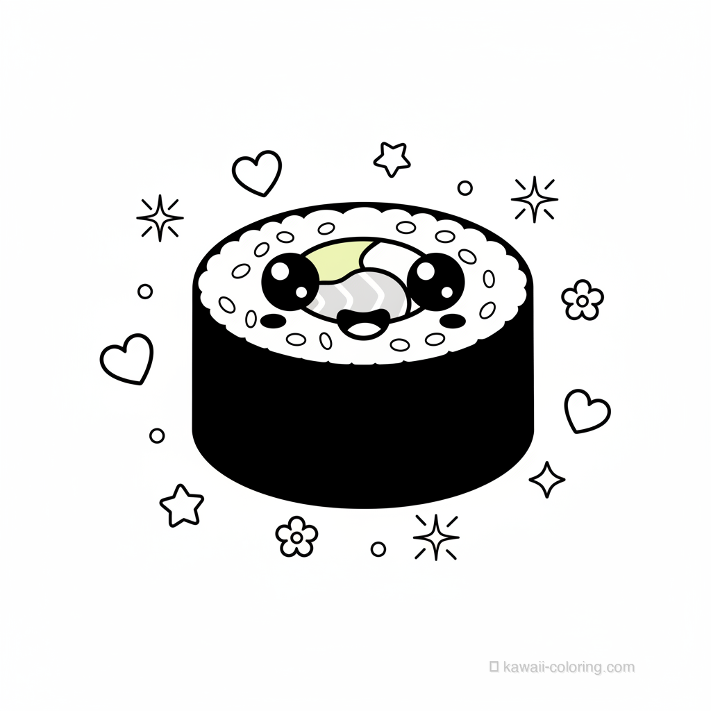 Sushi Kawaii Souriant #9