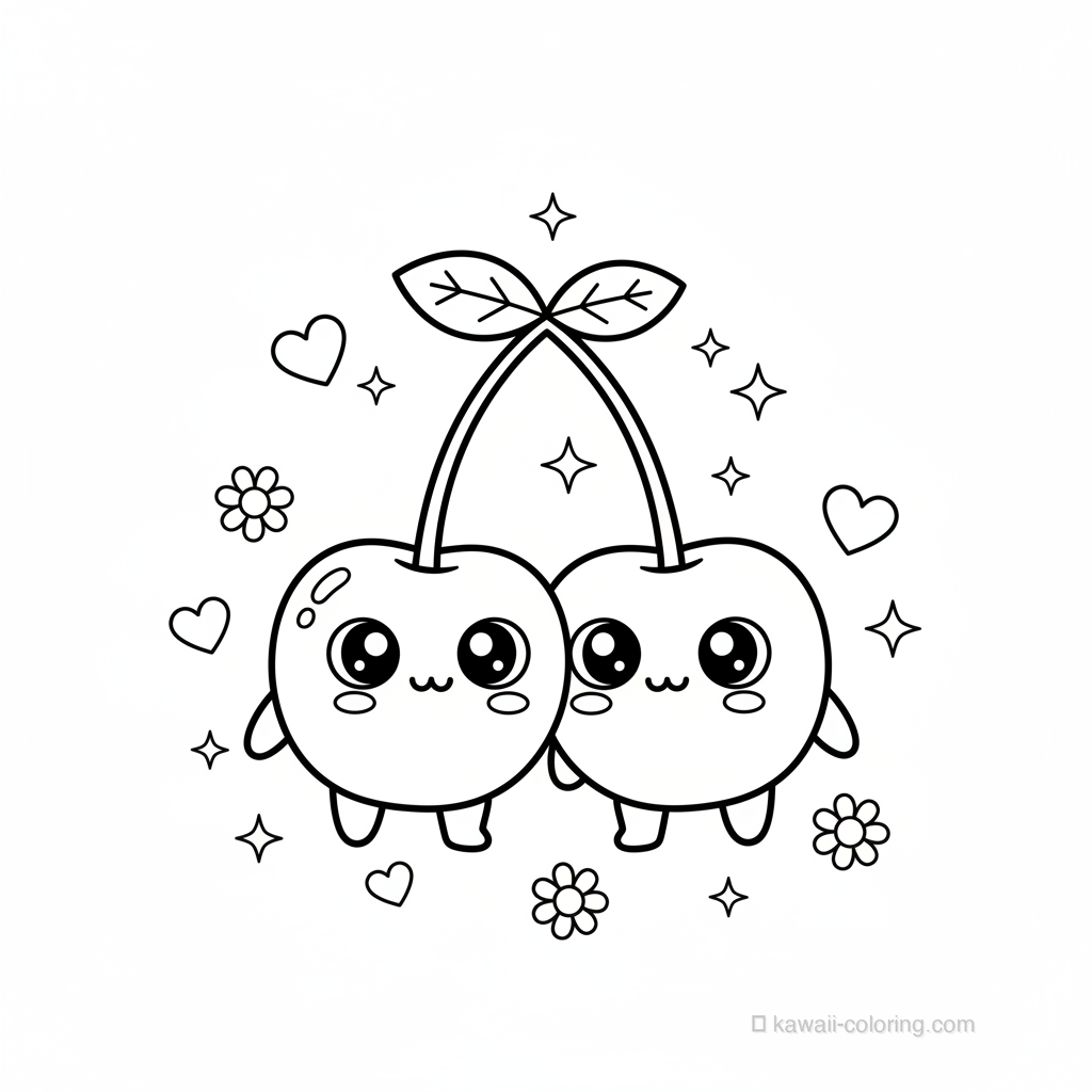 Cerises Kawaii Jumelles #12