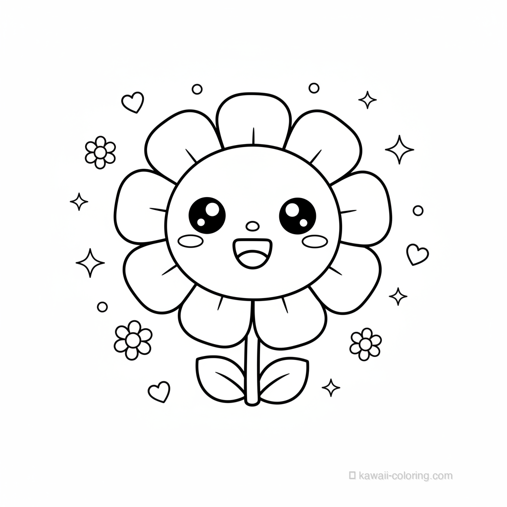 Fleur Souriante Kawaii #17