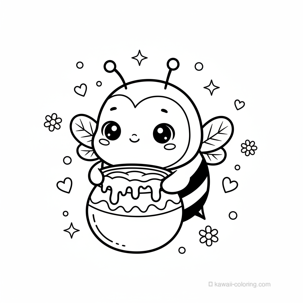 Kawaii Bee with Honey #7