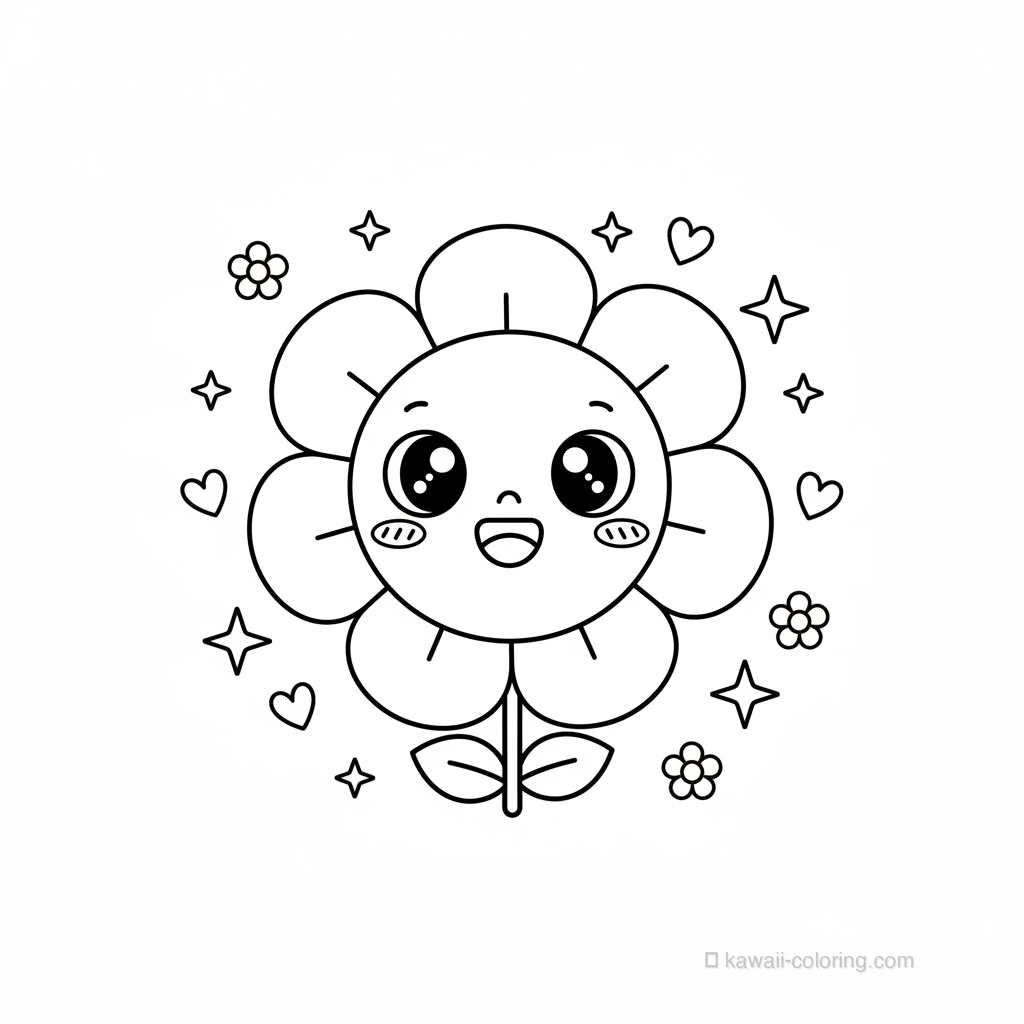 Fleur Souriante Kawaii #10