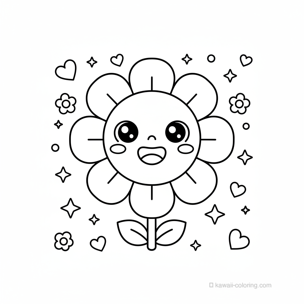 Fleur Souriante Kawaii #2