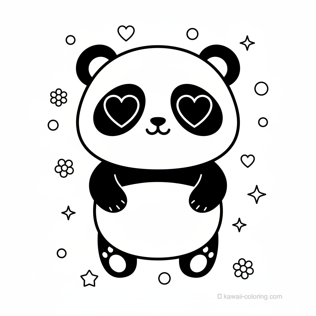 Panda Kawaii Amoureux #4