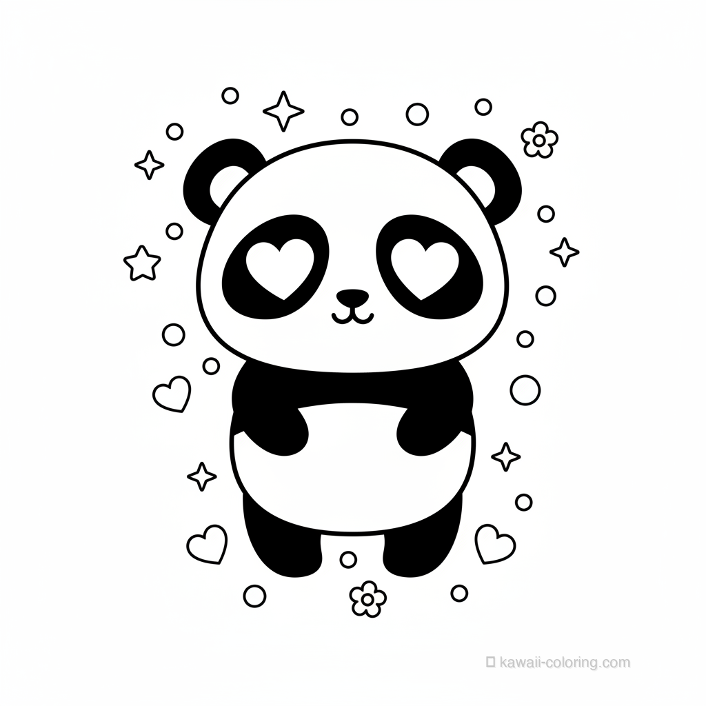 Panda Kawaii Amoureux #19