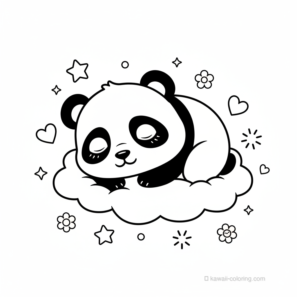 Panda Chibi Endormi #17
