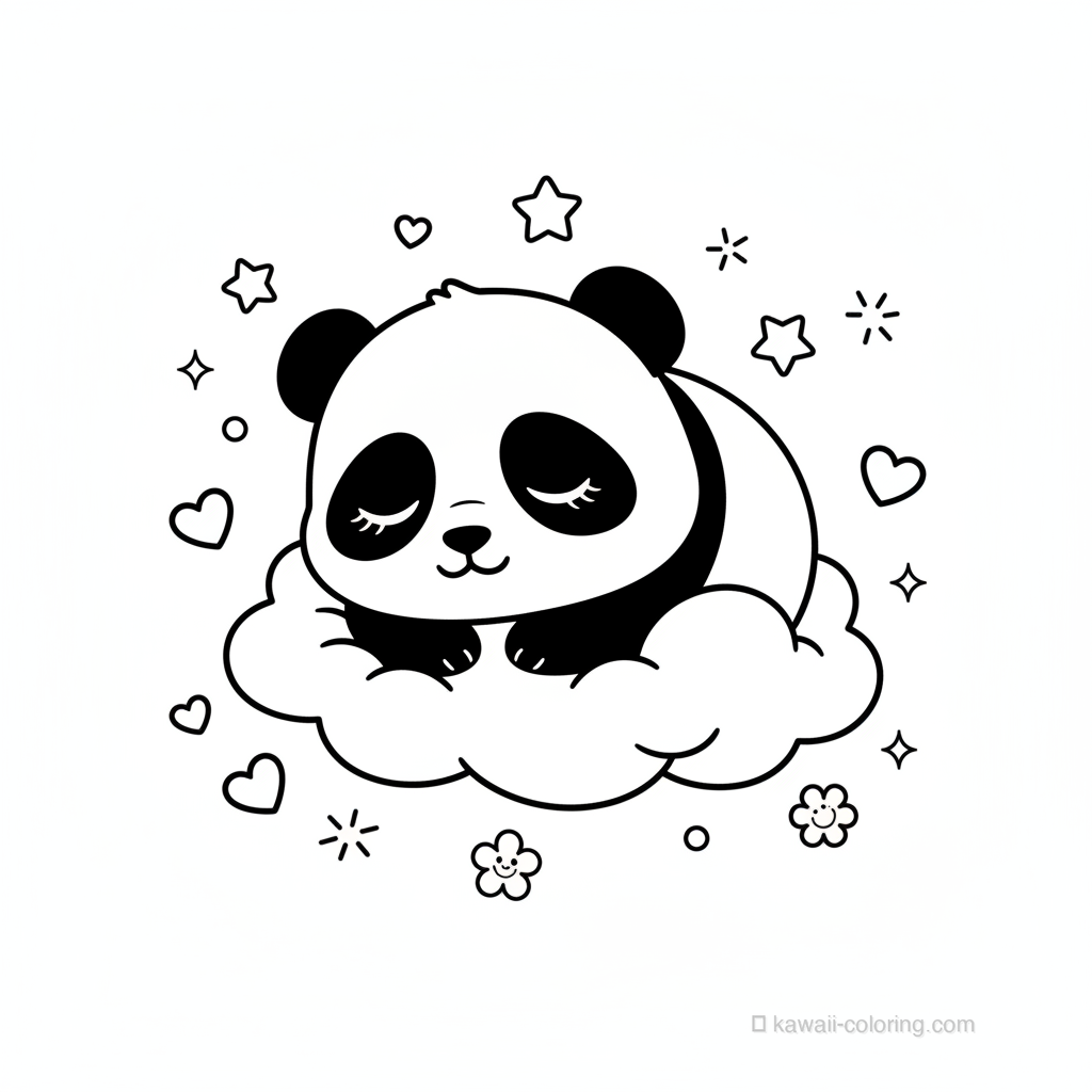 Panda Chibi Endormi #3