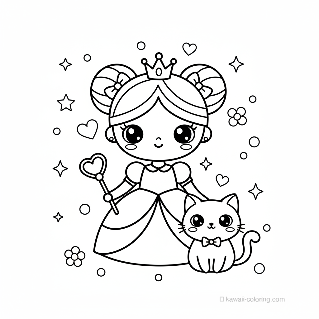 Princesse Kawaii avec Animal #20
