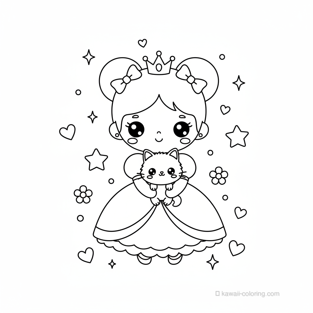 Kawaii Princess with Pet #5