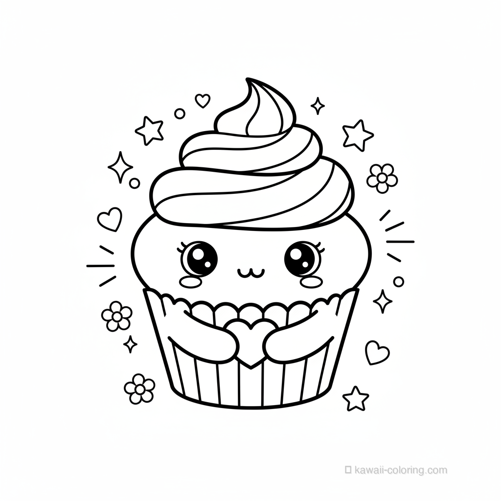 Cupcake Kawaii Glacé #15