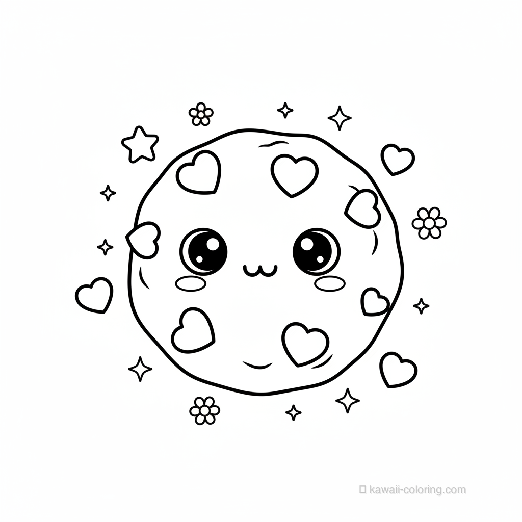 Desenho Kawaii Sweets para Colorir #3