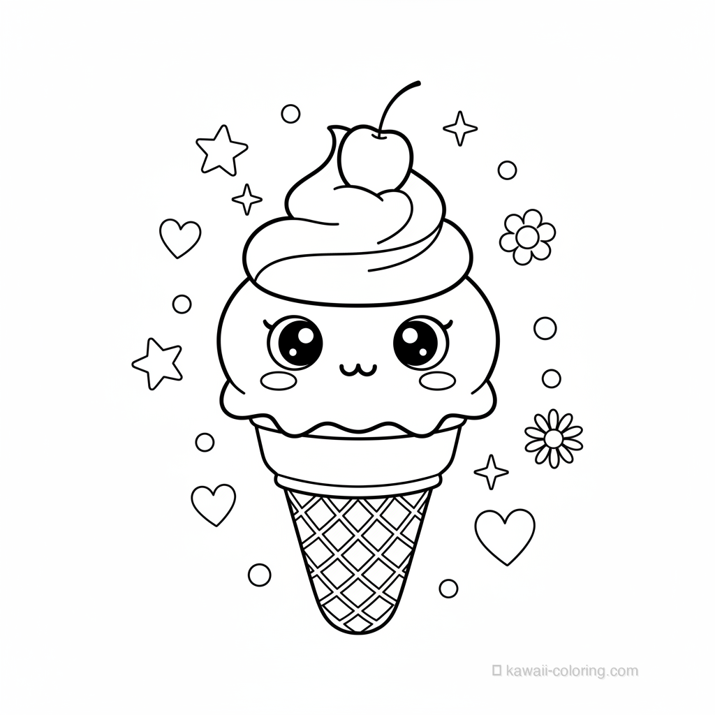 Cornet de Glace Kawaii #11