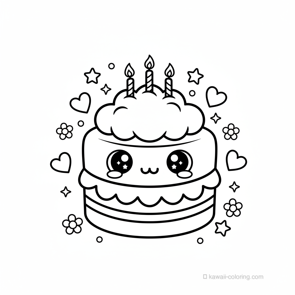 Gâteau Anniversaire Kawaii #8