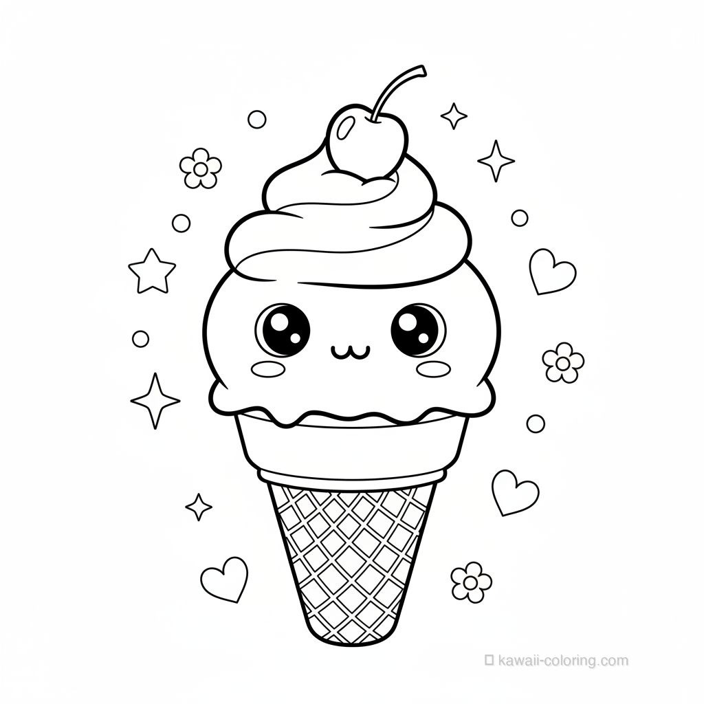 Cornet de Glace Kawaii #7