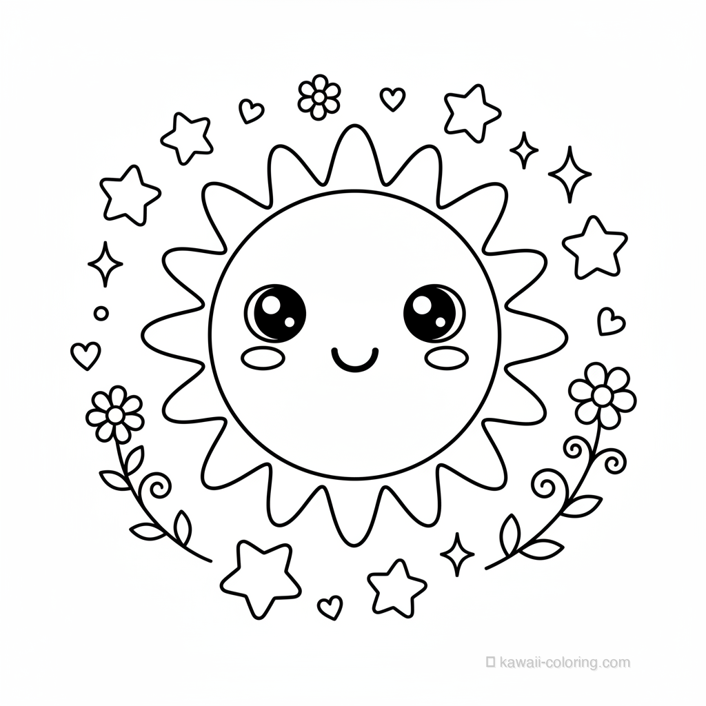 Soleil Souriant Kawaii #6