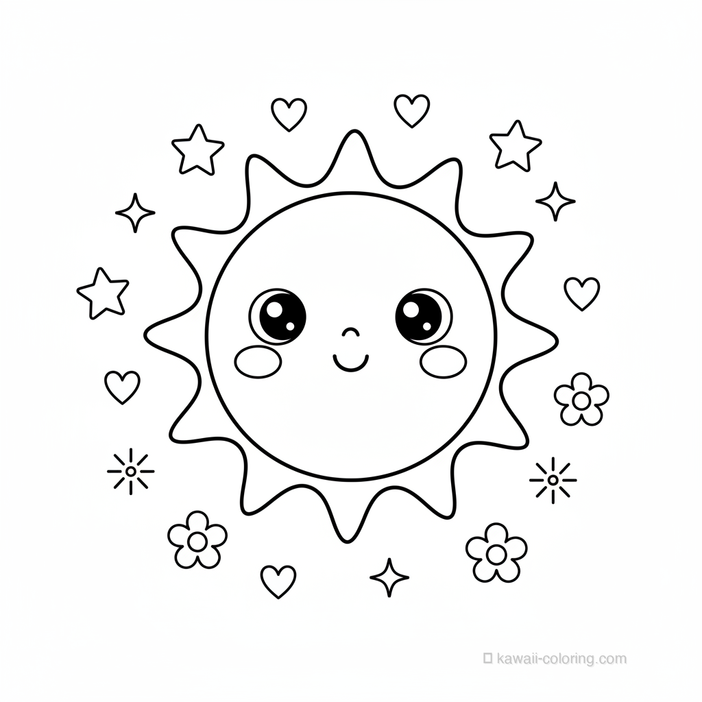 Soleil Souriant Kawaii #10