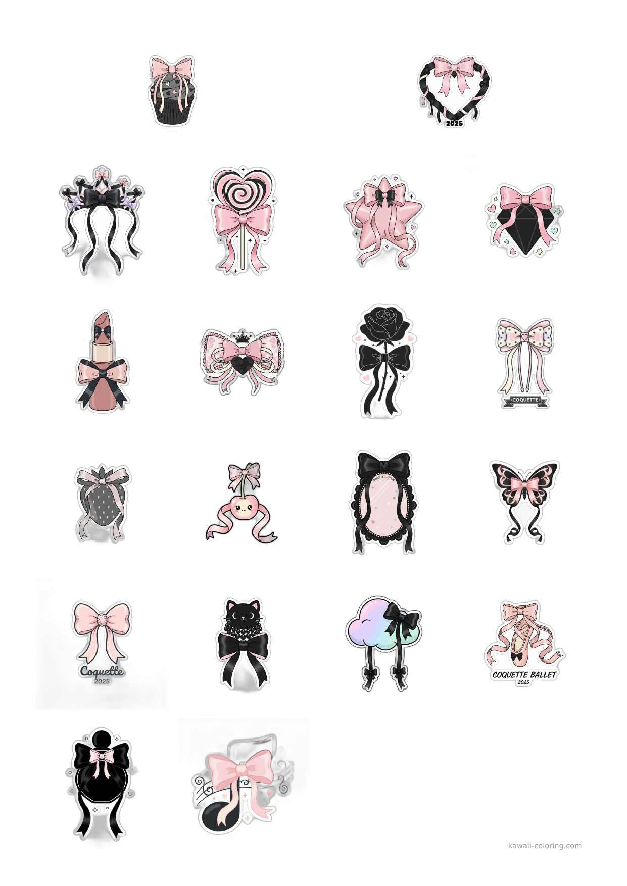 Stickers Coquette Noir