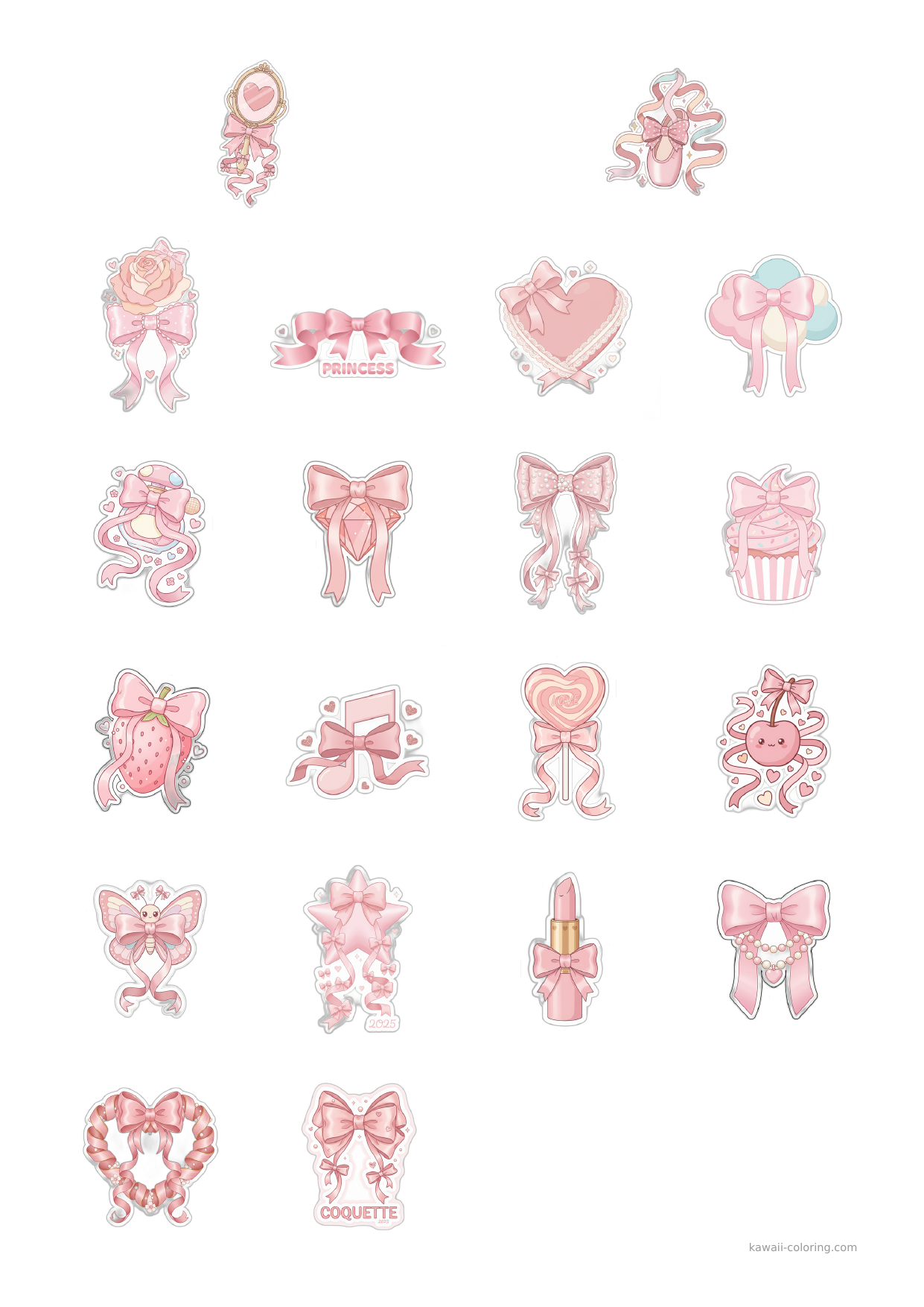 Stickers Coquette Rose