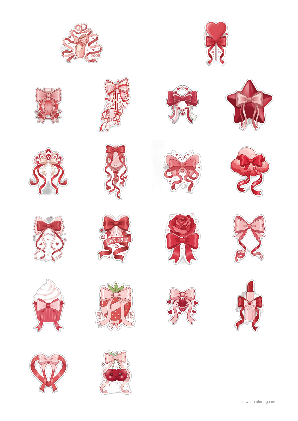 Stickers Coquette Rouge