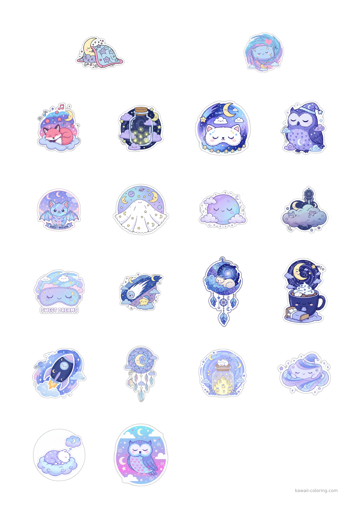 Stickers Nuit Étoilée Mix